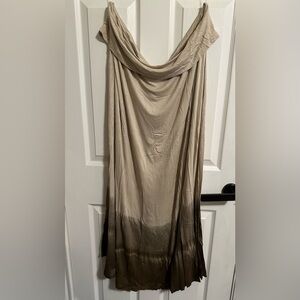 Hayden Strapless Dress (or skirt) Brown Ombré Maxi NEW WITH TAGS! XL, 1XL OR 2X